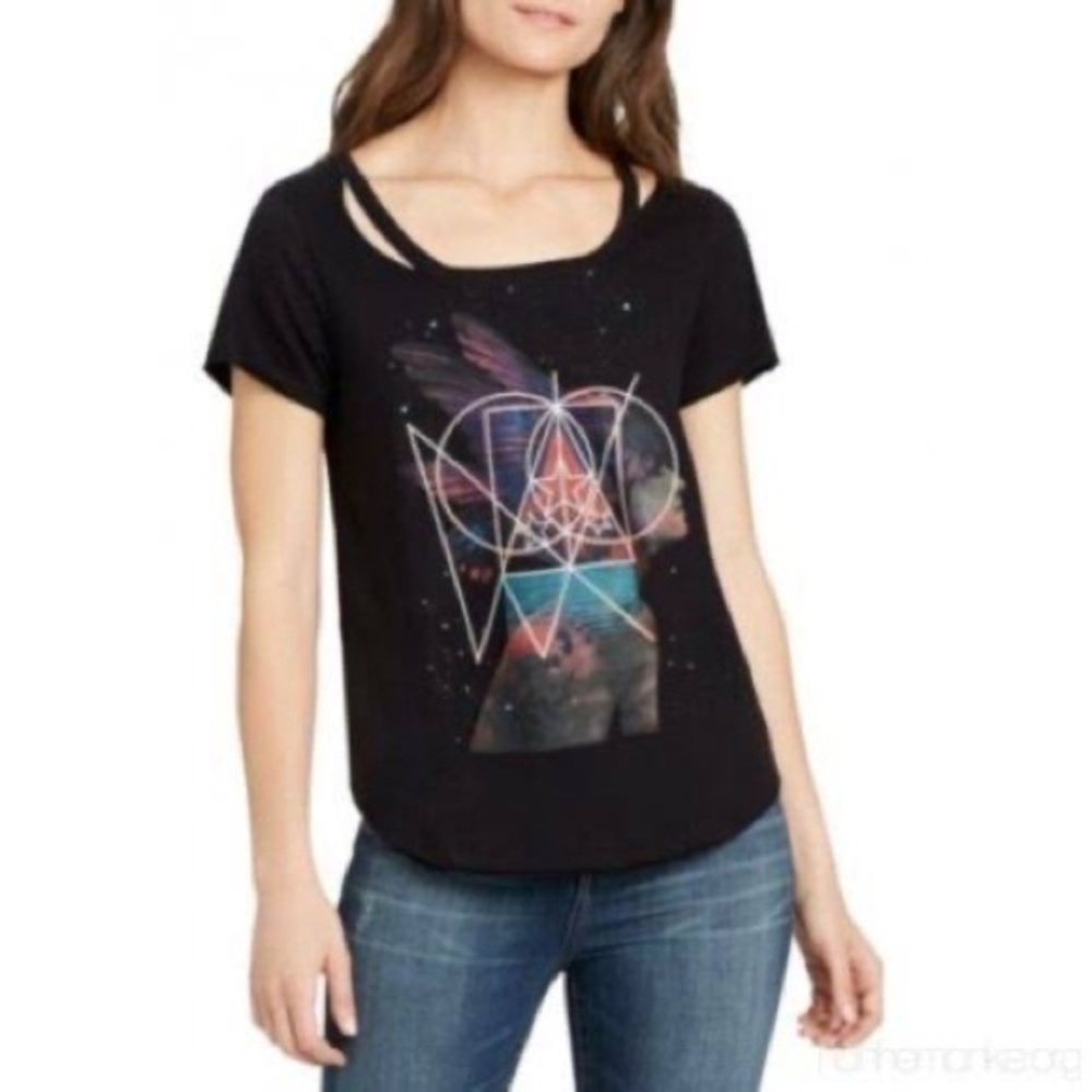 William Rast cut out fairy outer space graphic tee